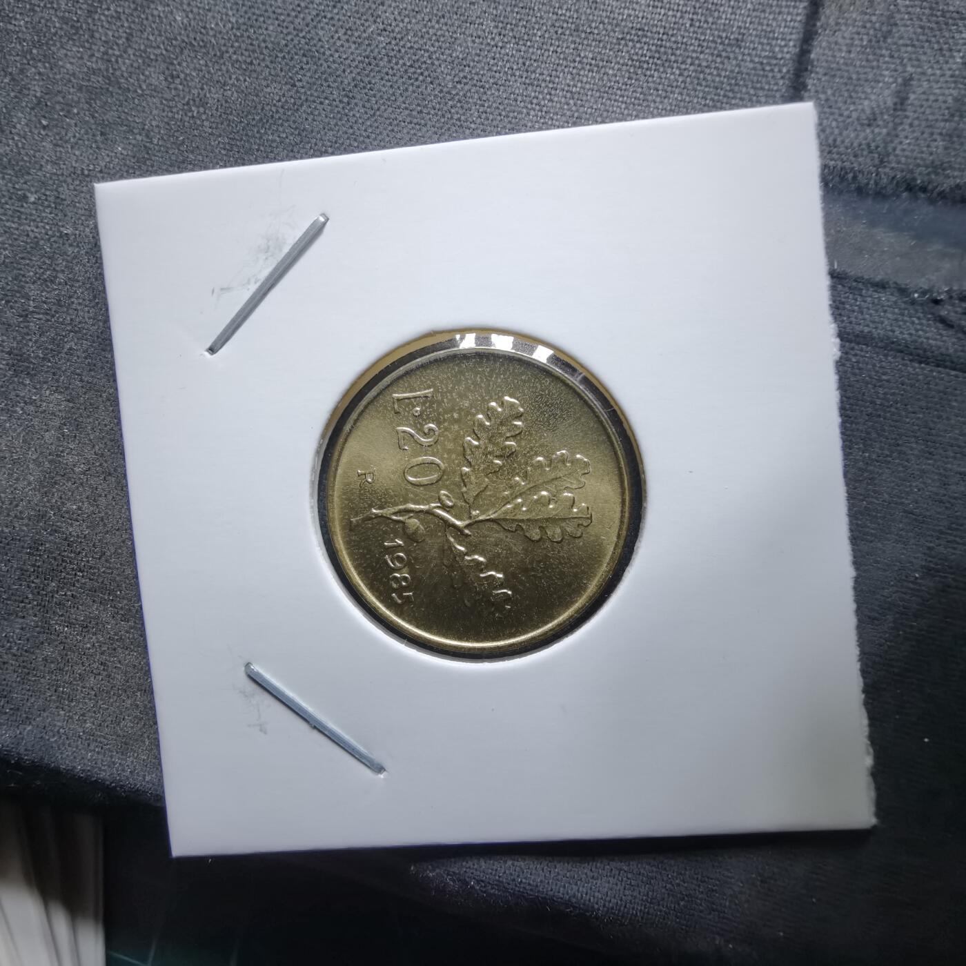 沼泽如烟--第985场 意大利1985年20里拉