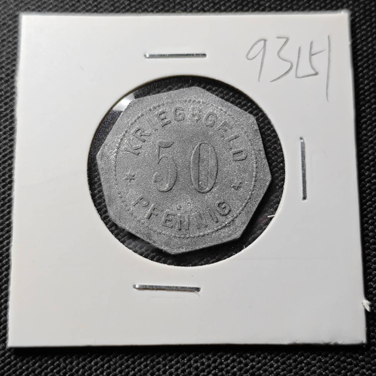 KK钱币收藏小铺  第393期  2月预留时间 周末发货  德紧50芬尼代币