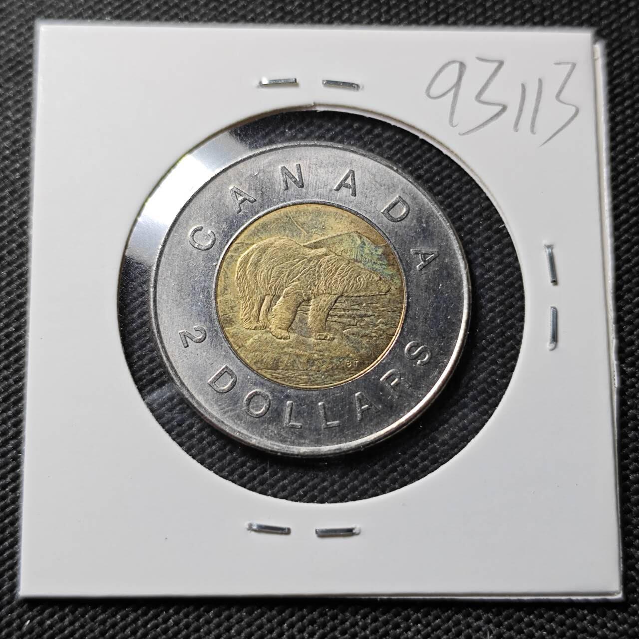 KK钱币收藏小铺  第393期  2月预留时间 周末发货  2005加拿大2元