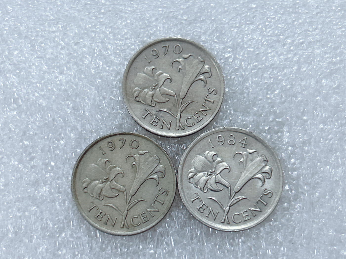 第一海外回流一元起拍收藏 散集专场  第300期 英属百慕大10分硬币 3枚