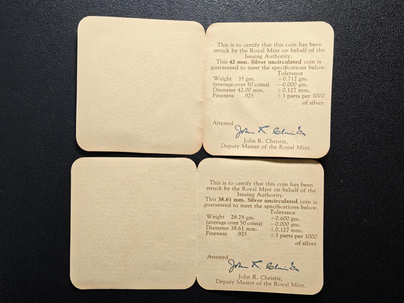 【德藏】世界币章拍卖第164期（拍品征集中~欢迎藏友联系） 1976年 马来西亚野生动物保护15及25林吉特精制纪念银币 925银 带证书 详细尺寸请看拍品介绍