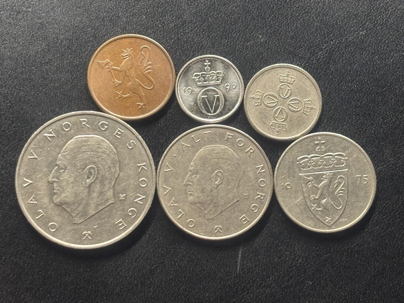 邮泉阁限时拍卖第四十一场（硬币在国外。请付邮费6元。） 挪威6枚