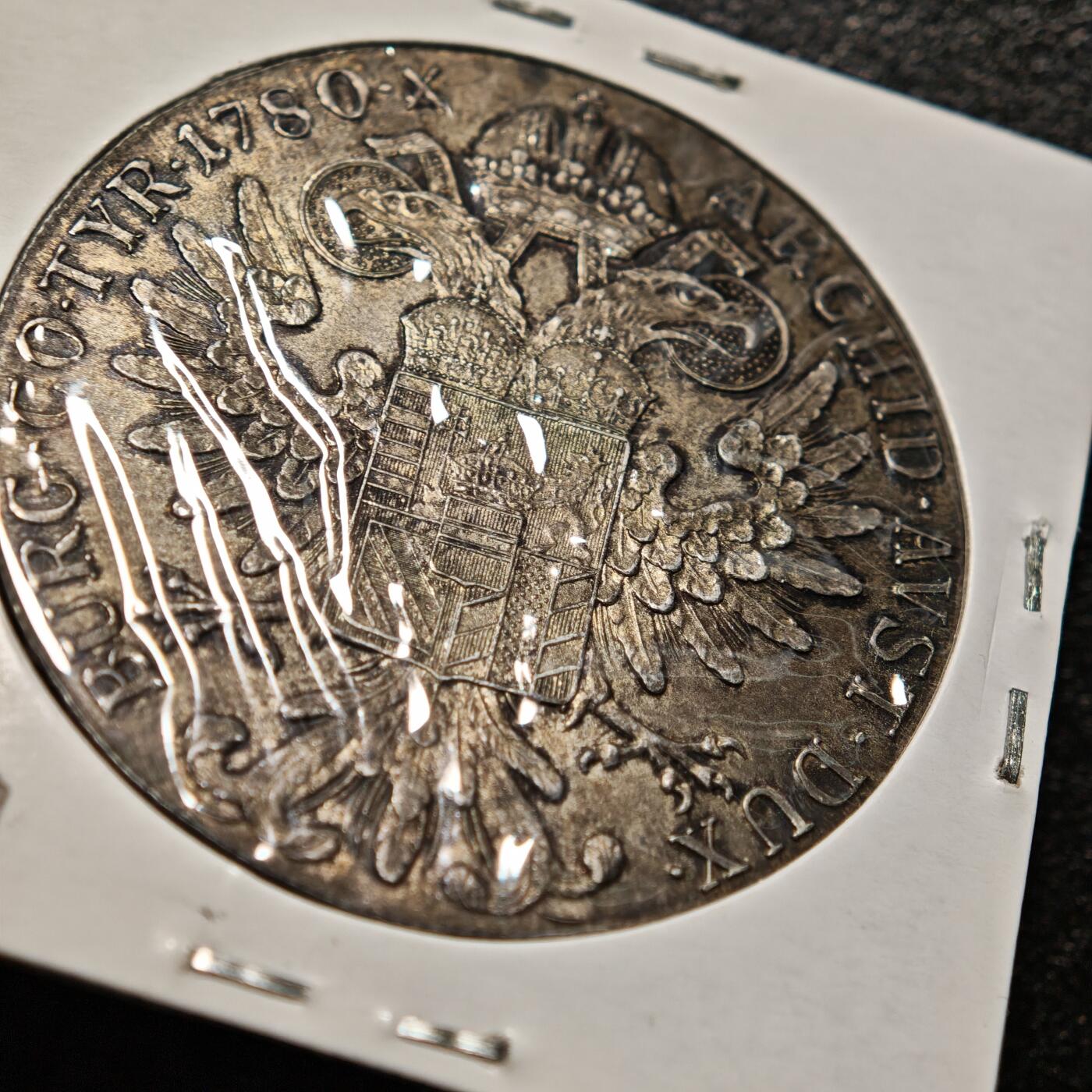 【德藏】世界币章拍卖第164期（拍品征集中~欢迎藏友联系） 老藏家集藏系列之-奥匈帝国特蕾莎泰勒银币(大奶妈) 重约：28.1g 入册20余年·附有当年购入价