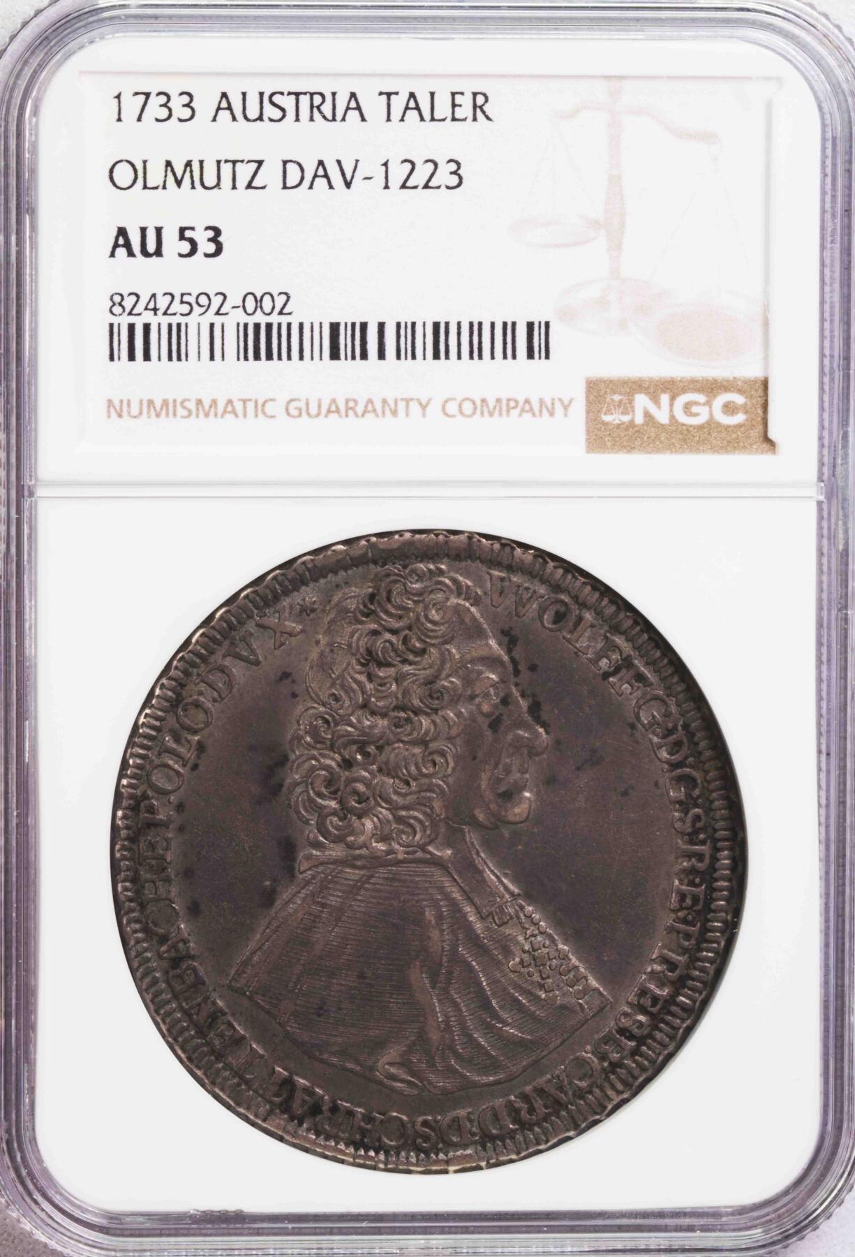 NGC-AU53 1733神罗奥尔姆茨1泰勒第三名稀有版本