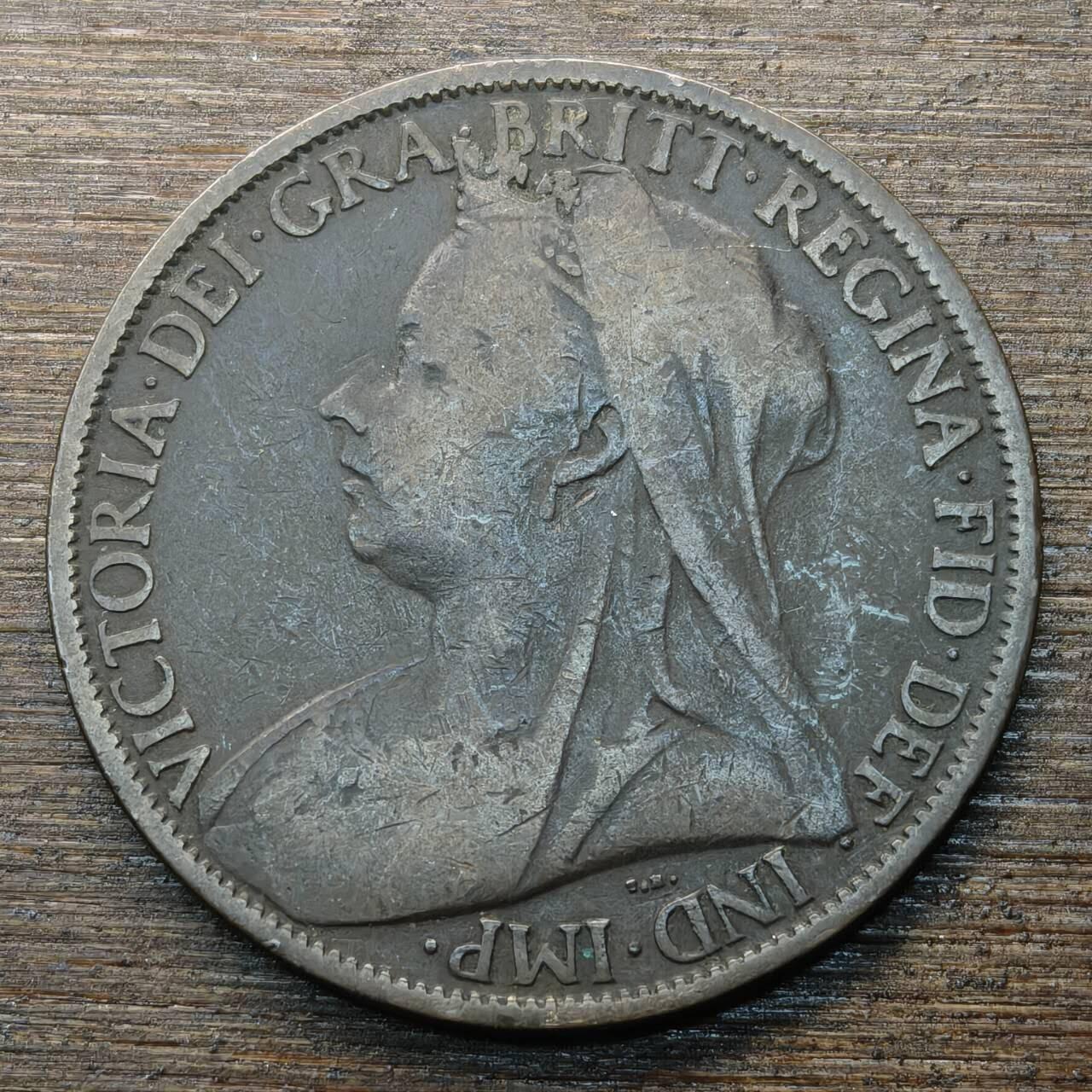 【铜匠收藏】★第146★散币专场 不寄存，30包邮。不满30元，支付5元运费。《接受代拍 代送NGC评级》 44【无寄存】英国 1901年 1便士 维多利亚女王