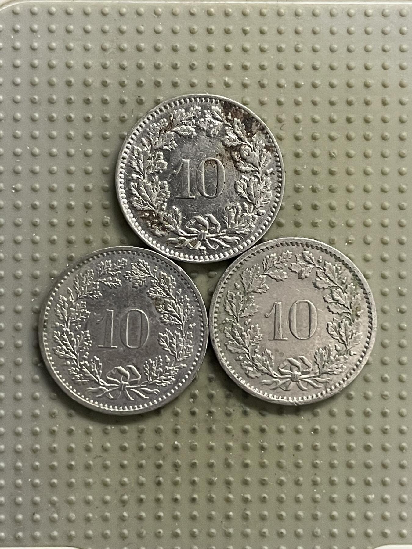 2026年第22场各国散币拍卖（总第172场） 瑞士10生丁3枚