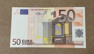 【礼羽收藏】🌏世界钱币拍卖第123期 - 02版50欧元德国签名三签全新unc品相