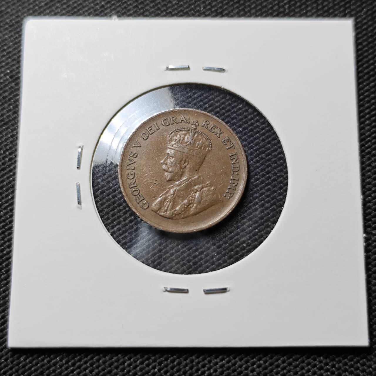 KK钱币收藏小铺  第393期  2月预留时间 周末发货  1932加拿大1分铜币