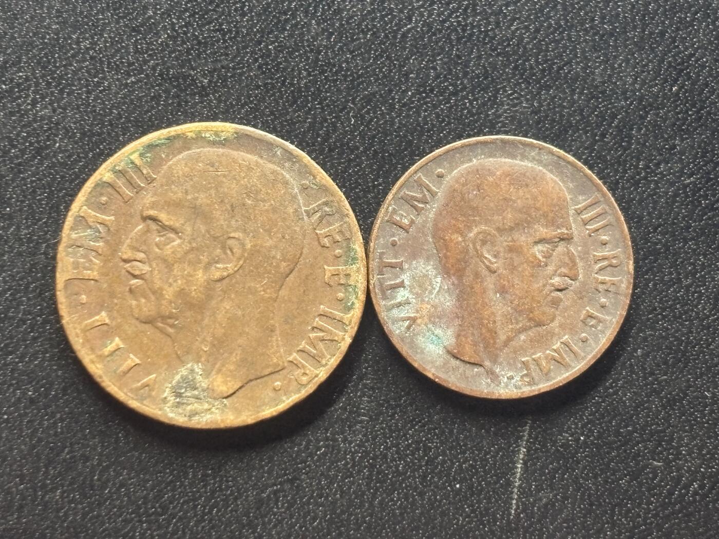 邮泉阁限时拍卖第四十一场（硬币在国外。请付邮费6元。） 意大利王国1938年2枚