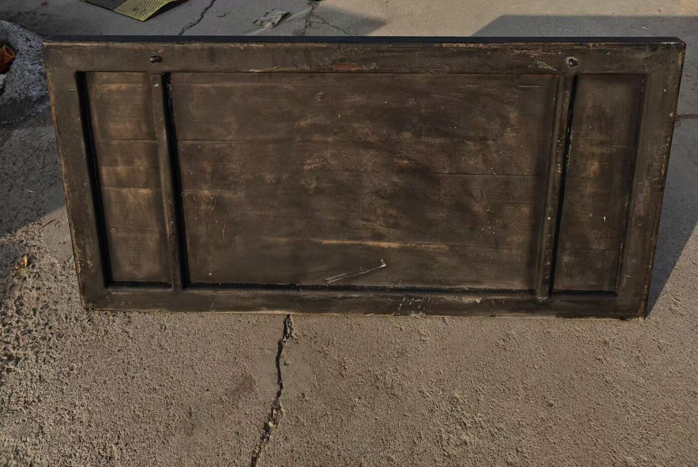 老楠木文房匾额（左图右史）尺寸如图