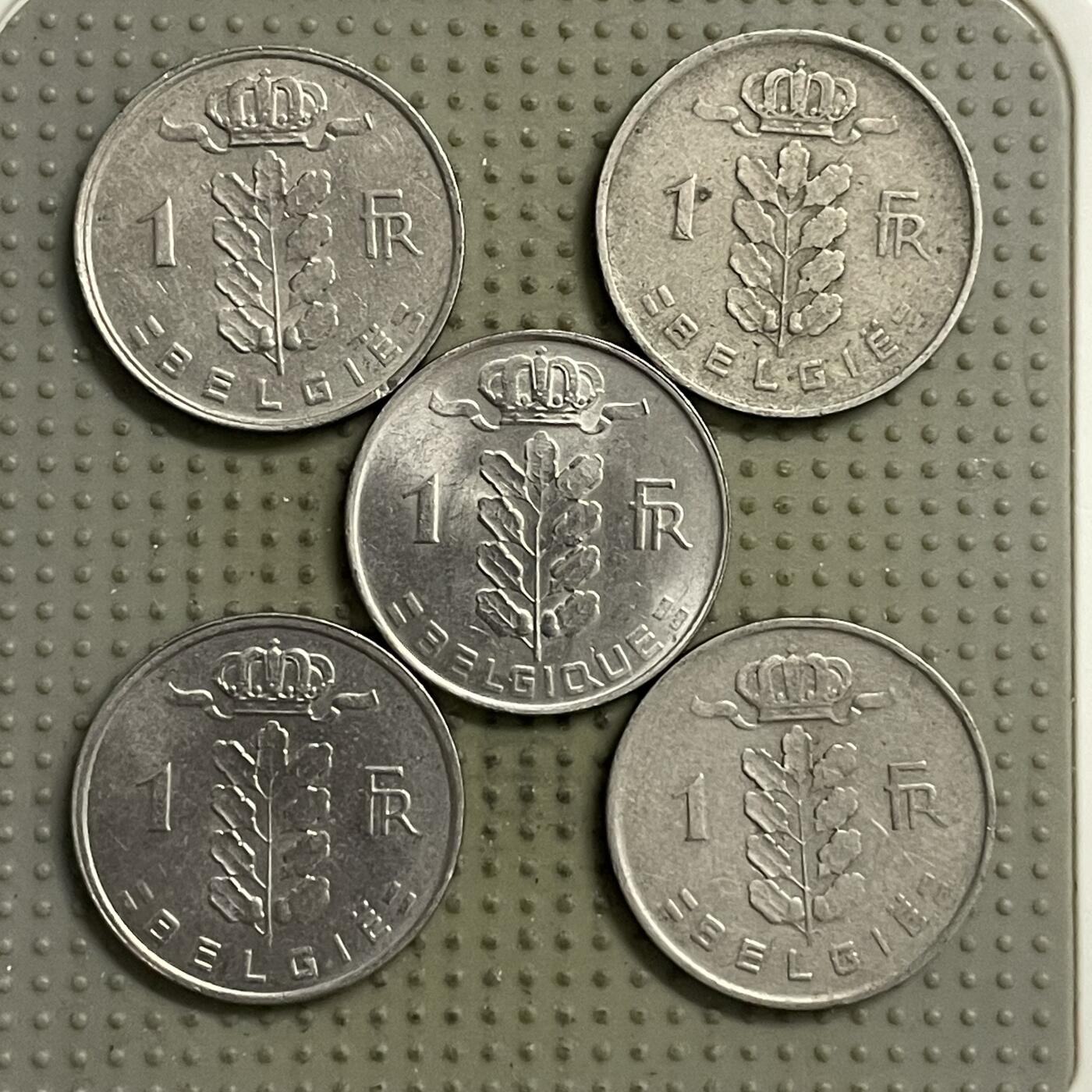 2026年第22场各国散币拍卖（总第172场） 比利时1法郎5枚