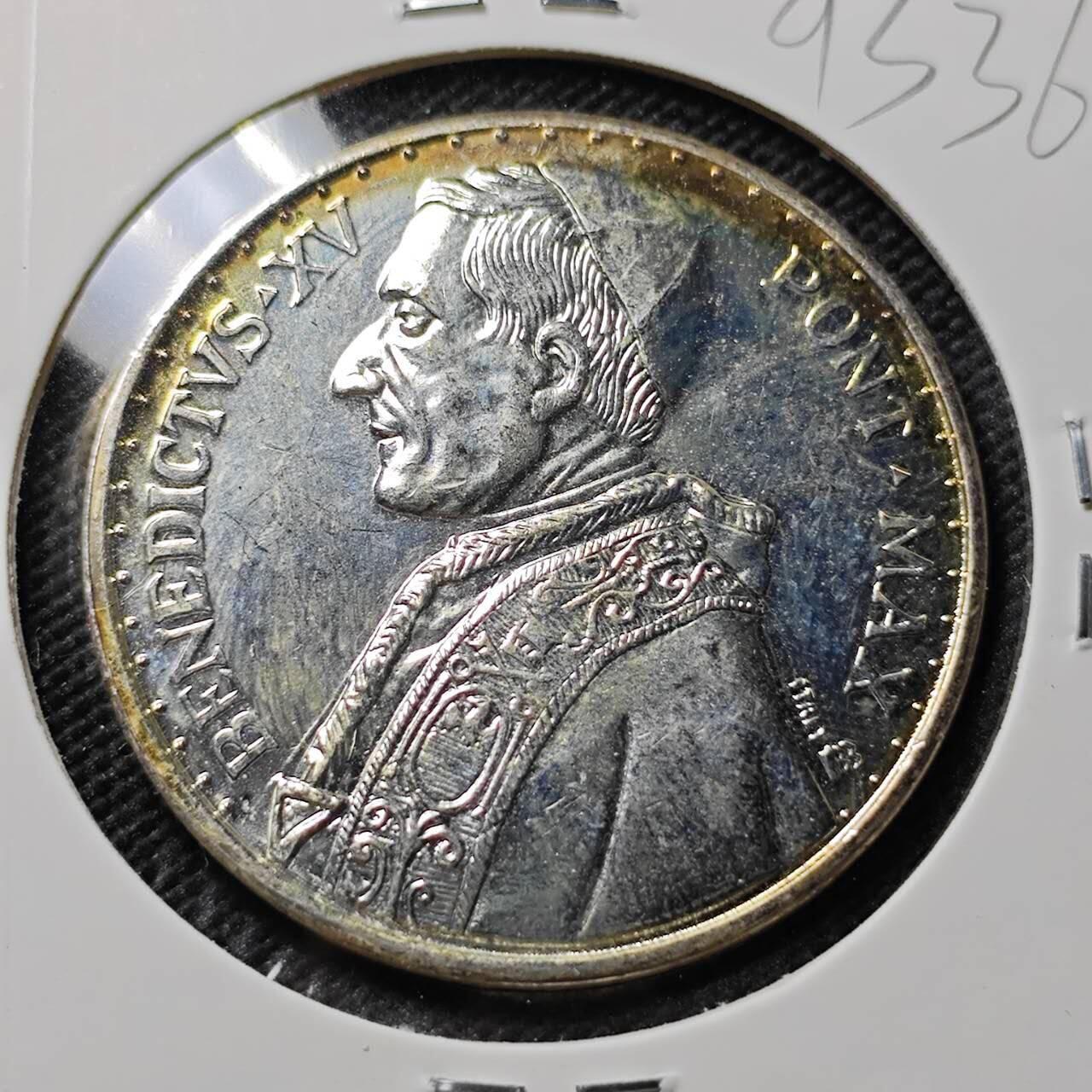 KK钱币收藏小铺  第393期  2月预留时间 周末发货  梵蒂冈镀银铜章