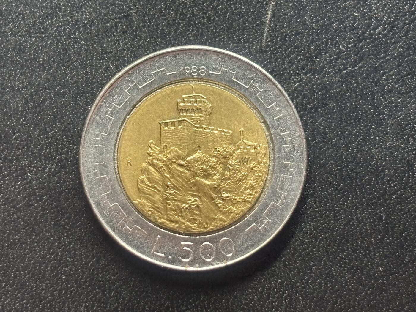 邮泉阁限时拍卖第四十一场（硬币在国外。请付邮费6元。） 圣马力诺1988年500里拉