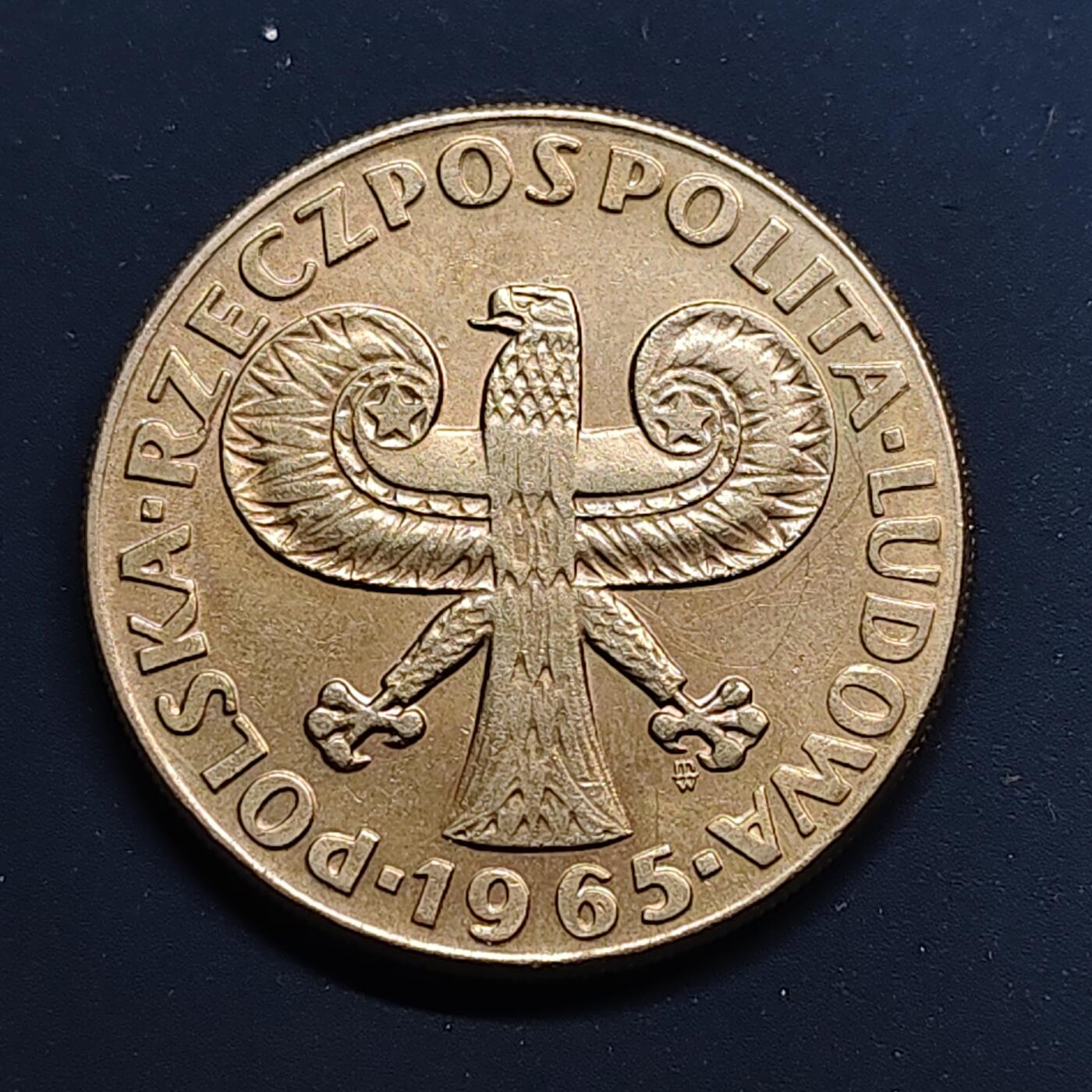 【全场包邮】纯粹捡漏拍500场-持续更新中 波兰1965年10兹罗提华沙建城700周年纪念币