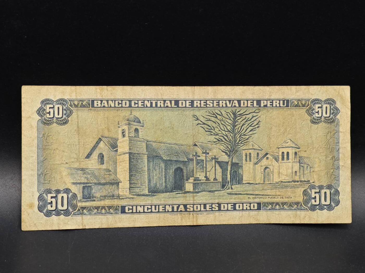 【淘币小摊】实时拍第八百六十四拍   无佣金纸币福利场   年前最后一周 之前的预留小年前全部发出 请更换最新收货地址  秘鲁50索尔纸币【有折】