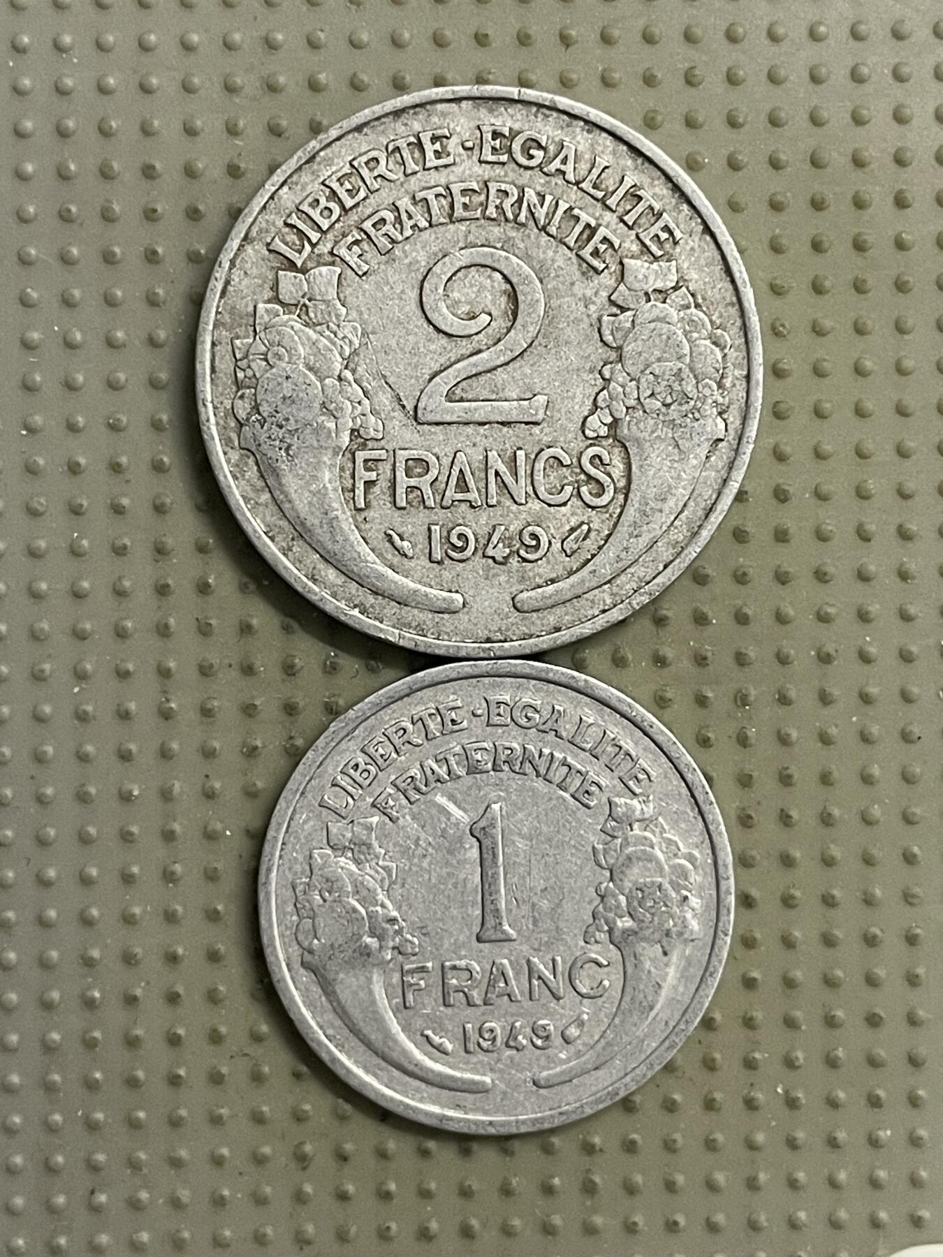 2026年第22场各国散币拍卖（总第172场） 法国1949年2枚