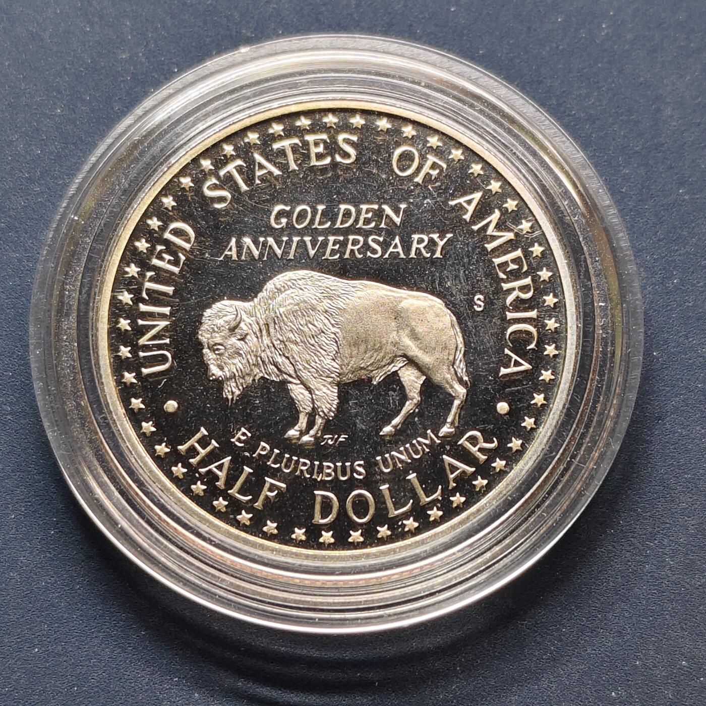 【全场包邮】纯粹捡漏拍500场-持续更新中 美国1991年半元拉什莫尔山建成50周年精制纪念币