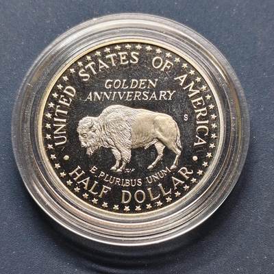 【全场包邮】纯粹捡漏拍500场-持续更新中 - 美国1991年半元拉什莫尔山建成50周年精制纪念币