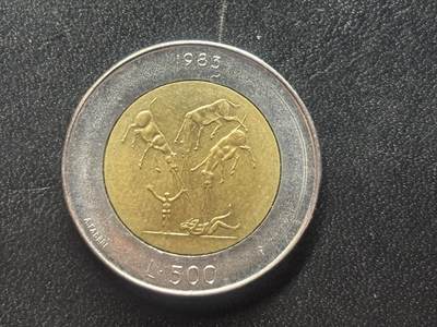 邮泉阁限时拍卖第四十一场（硬币在国外。请付邮费6元。） - 圣马力诺1983年500里拉