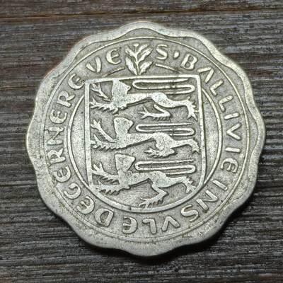 【铜匠收藏】★第146★散币专场 不寄存，30包邮。不满30元，支付5元运费。《接受代拍 代送NGC评级》 - 71【无寄存】根西岛 1959年 3便士 厚版