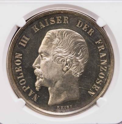 NGC-MS62 1860德国法兰克福2泰勒银样 唯一亚军 - NGC-MS62 1860德国法兰克福2泰勒银样 唯一亚军