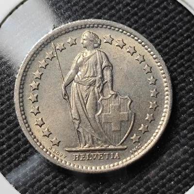 KK钱币收藏小铺  第393期  2月预留时间 周末发货 -  1970瑞士1/2法郎 好品