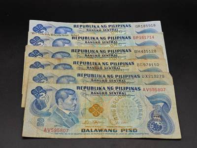 【淘币小摊】实时拍第八百六十四拍   无佣金纸币福利场   年前最后一周 之前的预留小年前全部发出 请更换最新收货地址  - 菲律宾2比索纸币6张【有折】