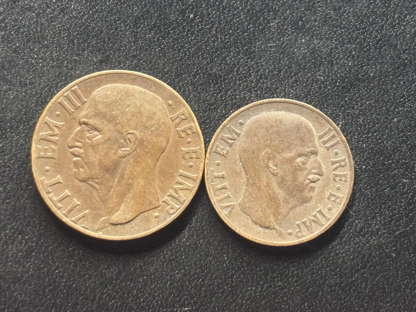 邮泉阁限时拍卖第四十一场（硬币在国外。请付邮费6元。） 意大利王国1937年2枚