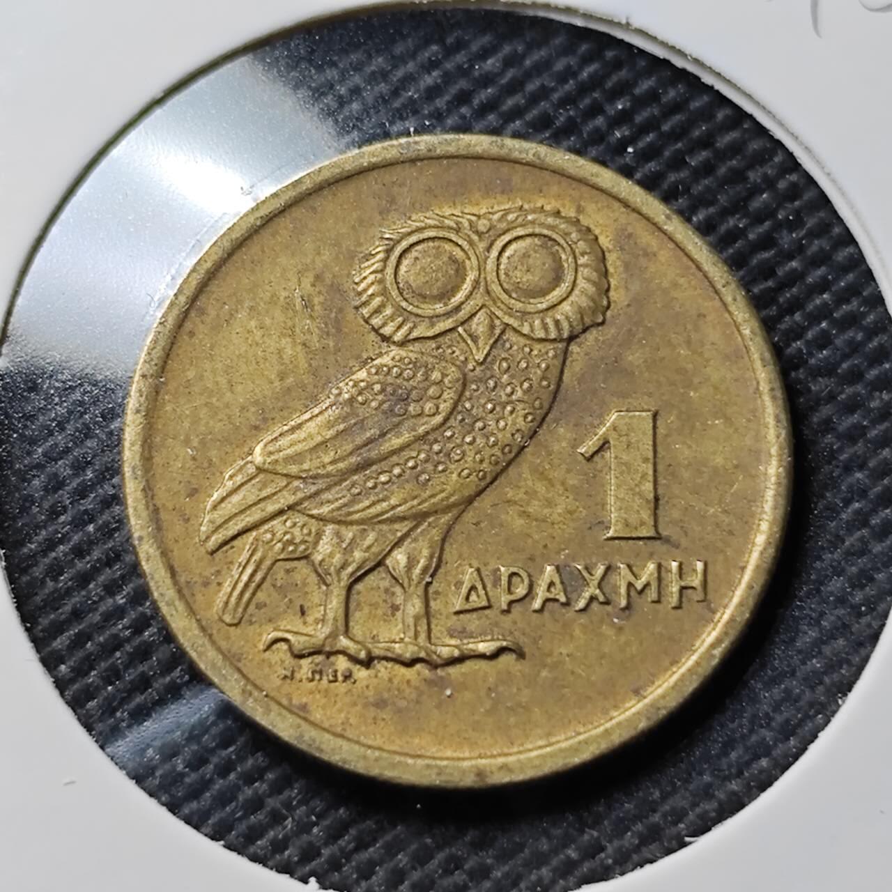 KK钱币收藏小铺  第393期  2月预留时间 周末发货  希腊猫头鹰1德拉克马铜币