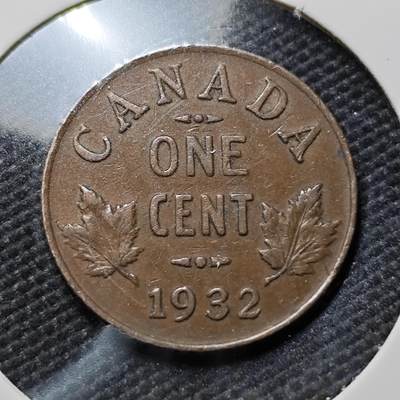 KK钱币收藏小铺  第393期  2月预留时间 周末发货 -  1932加拿大1分铜币