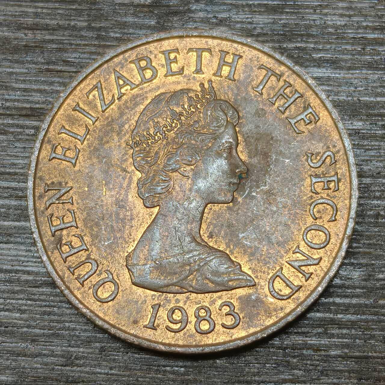 【铜匠收藏】★第146★散币专场 不寄存，30包邮。不满30元，支付5元运费。《接受代拍 代送NGC评级》 60【无寄存】泽西 2便士 1983年 铜币