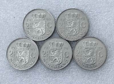 第一海外回流一元起拍收藏 散集专场  第300期 - 荷兰2.5盾硬币 5枚