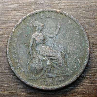 【铜匠收藏】★第146★散币专场 不寄存，30包邮。不满30元，支付5元运费。《接受代拍 代送NGC评级》 - 45【无寄存】英国 1826年 1法新 乔治四世