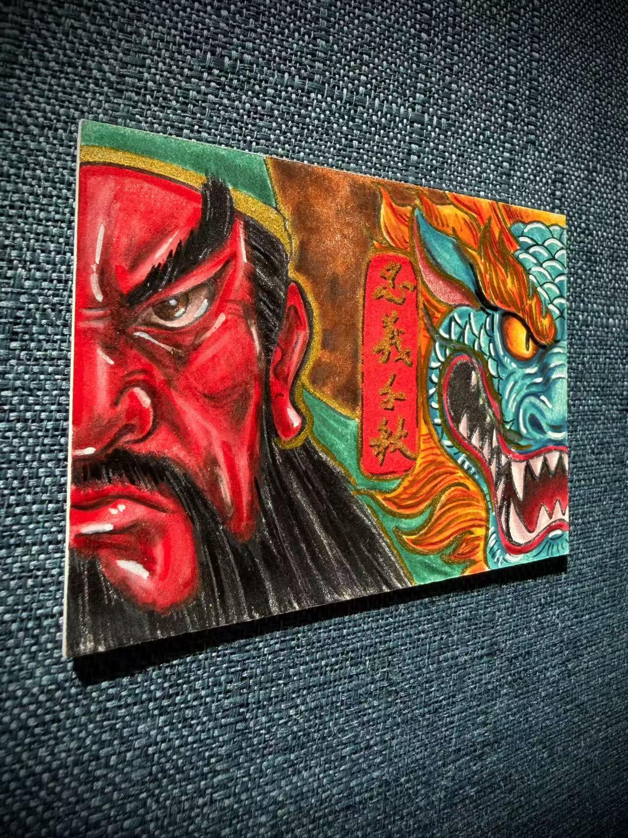 天玑星卡拍第169期《2.5周四截拍》持续收拍收评中 满赠卡需备注 【手绘卡】居子 忠义千秋 关羽 青龙 手绘卡