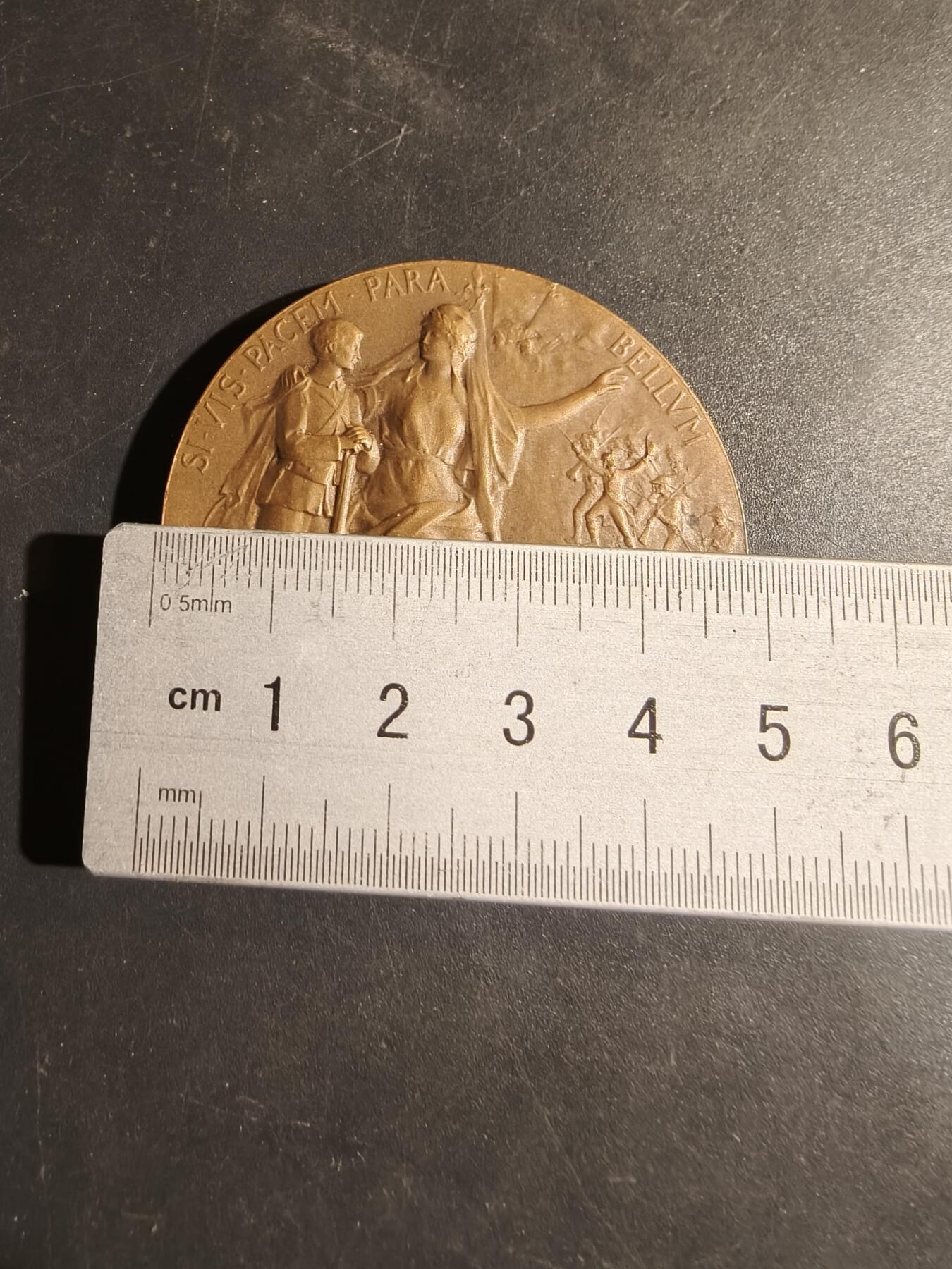 老王徽章第180期 法国战争部战争准备大铜章     原盒     直径50mm    重量66.5g