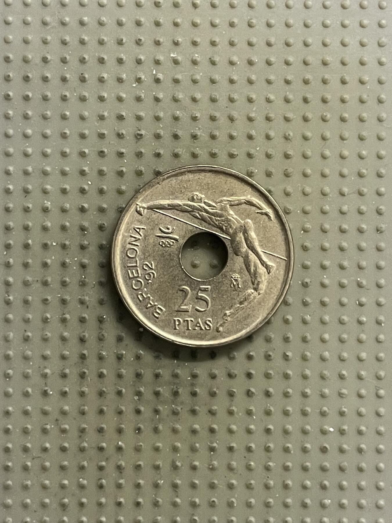 2026年第22场各国散币拍卖（总第172场） 西班牙1991年巴塞罗那奥运会25比赛塔纪念币