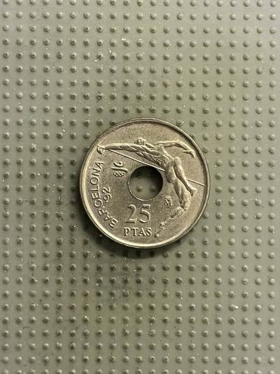 2026年第22场各国散币拍卖（总第172场） - 西班牙1991年巴塞罗那奥运会25比赛塔纪念币