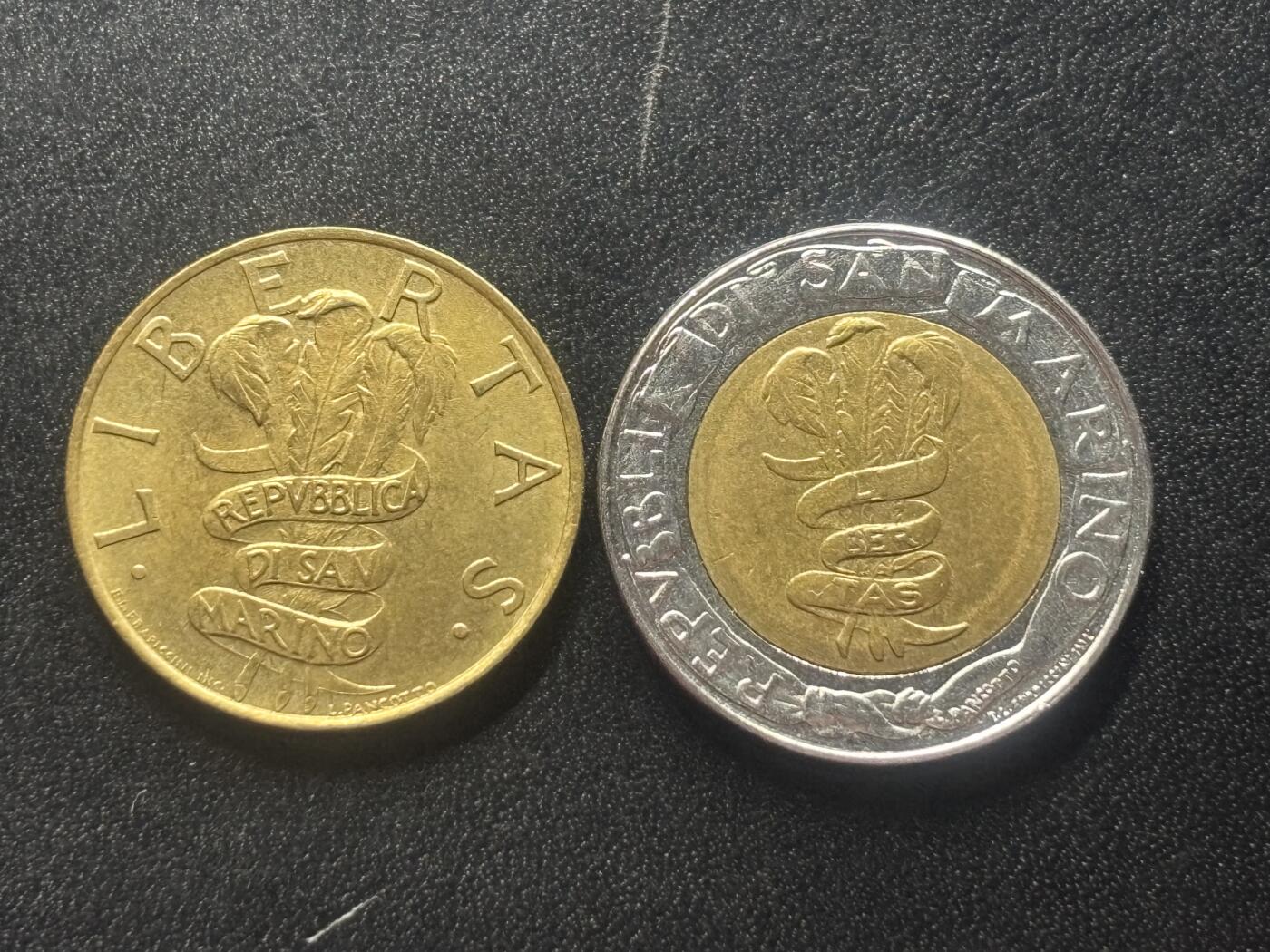 邮泉阁限时拍卖第四十一场（硬币在国外。请付邮费6元。） 圣马力诺1995年2枚