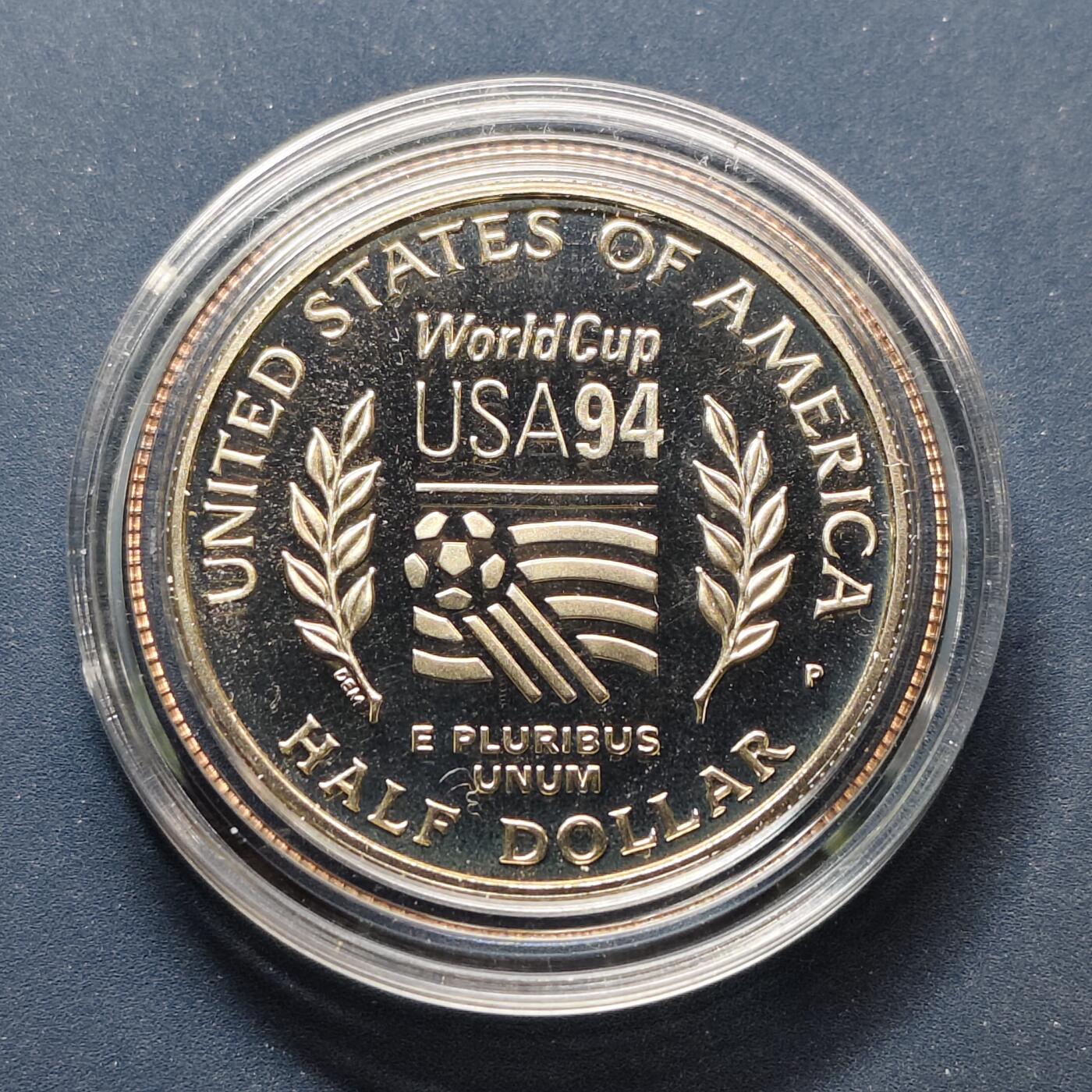 【全场包邮】纯粹捡漏拍500场-持续更新中 美国1994年半元美国世界杯精制纪念币
