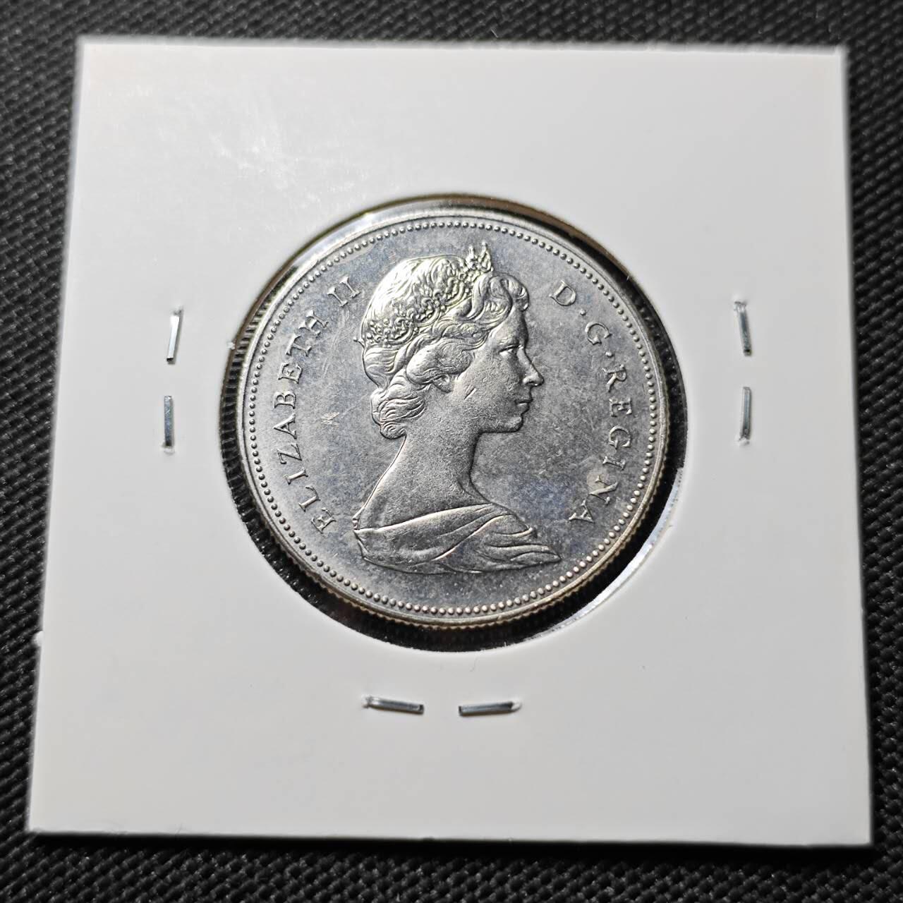 KK钱币收藏小铺  第393期  2月预留时间 周末发货  1969加拿大50分