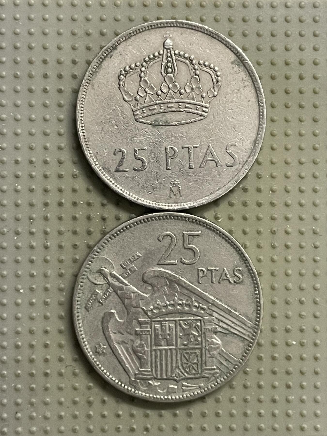 2026年第22场各国散币拍卖（总第172场） 西班牙25比赛塔2枚