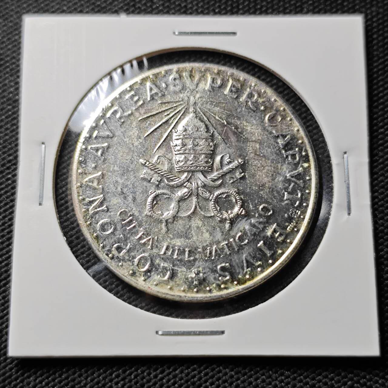 KK钱币收藏小铺  第393期  2月预留时间 周末发货  梵蒂冈镀银章