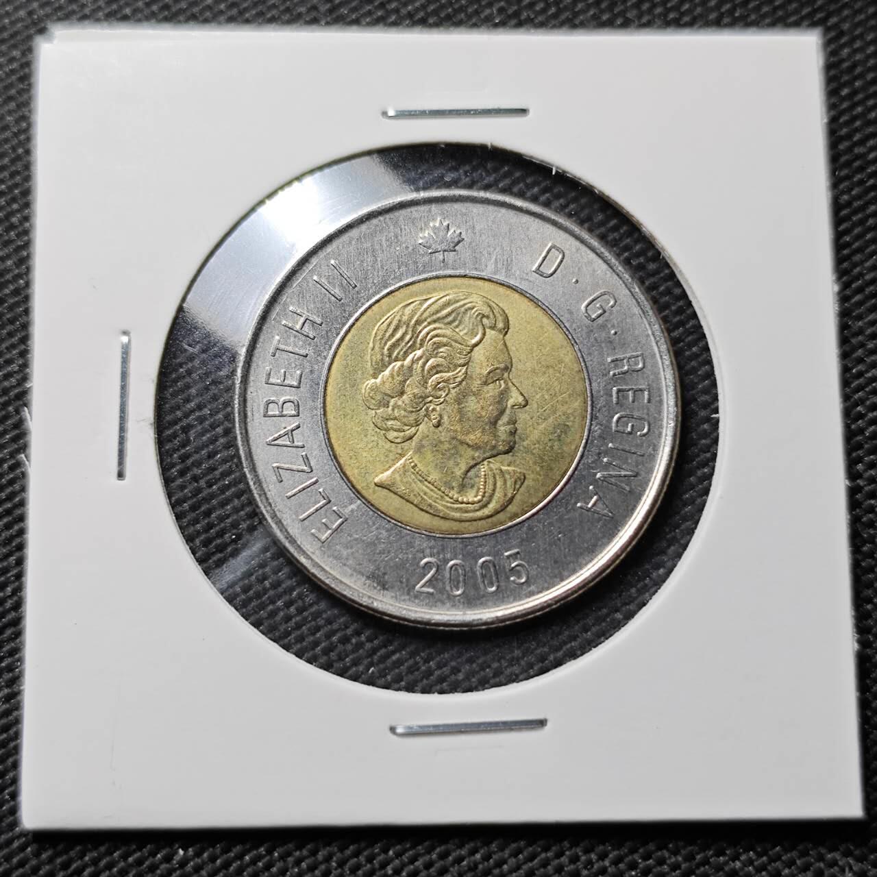 KK钱币收藏小铺  第393期  2月预留时间 周末发货  2005加拿大2元