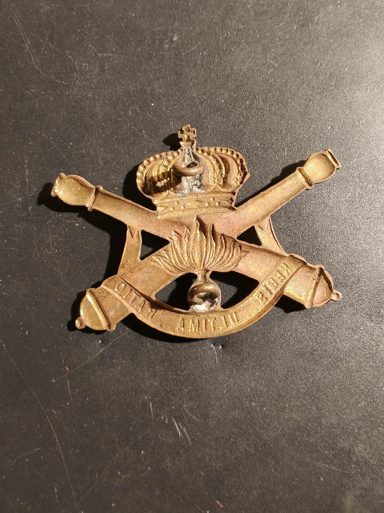 老王徽章第180期 比利时皇家炮兵贝雷帽徽