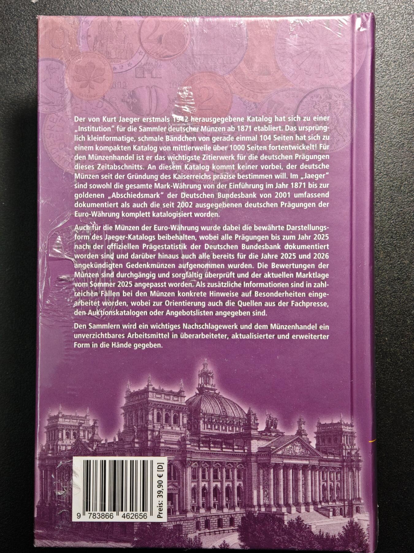 【德藏】世界币章拍卖第164期（拍品征集中~欢迎藏友联系） 2026年最新版！全新塑封！德国耶格钱币目录！现货！硬壳精装