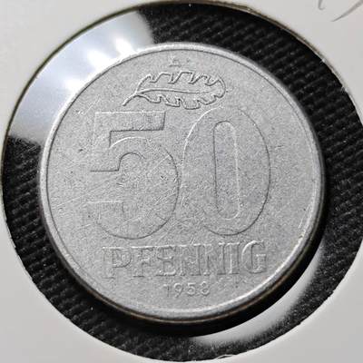 KK钱币收藏小铺  第393期  2月预留时间 周末发货 - 1958 东德50芬尼