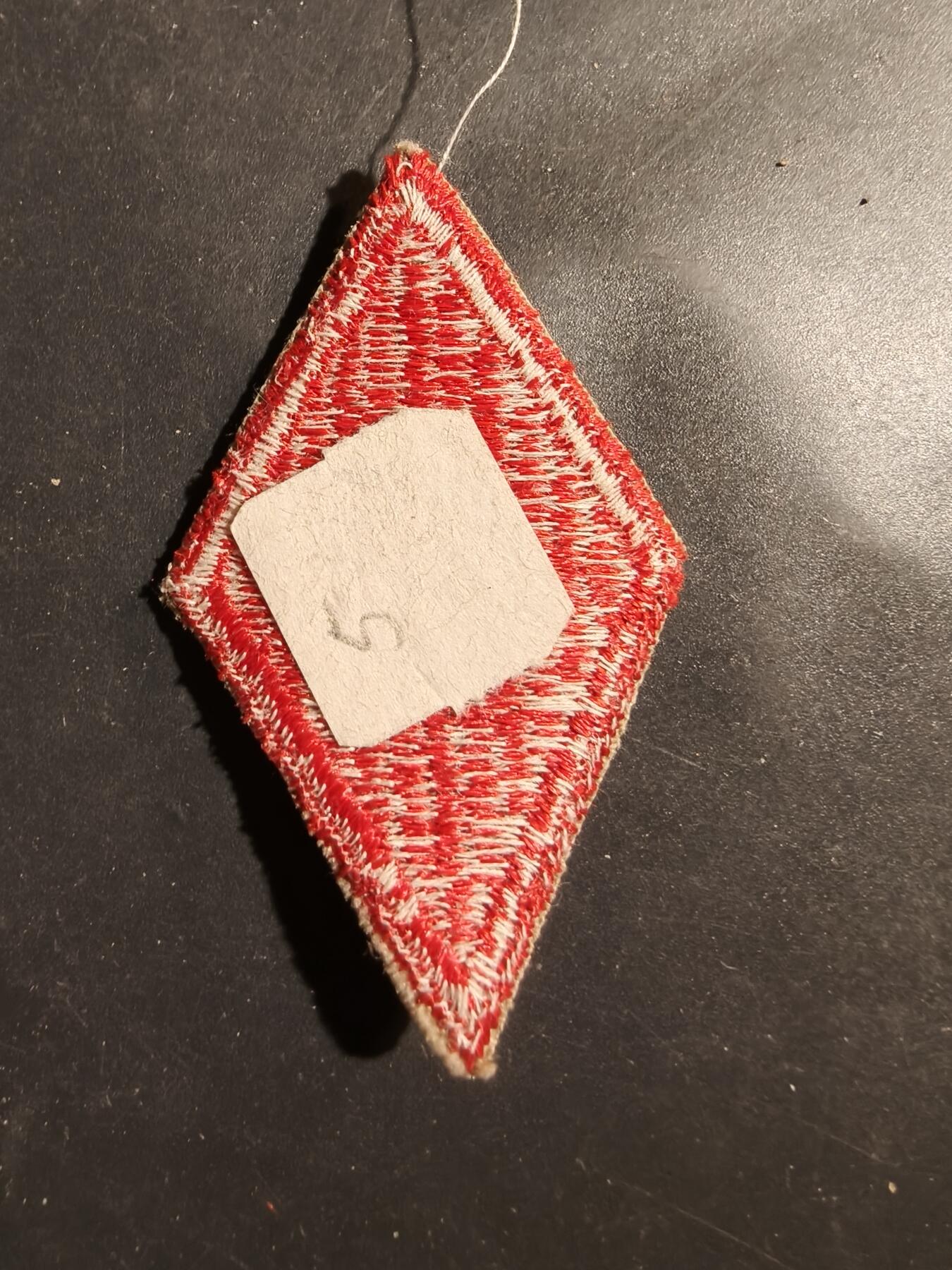 老王徽章第180期 美国陆军第5步兵师臂章