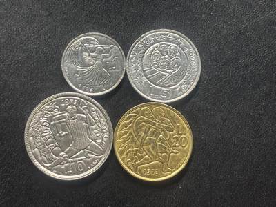 邮泉阁限时拍卖第四十一场（硬币在国外。请付邮费6元。） - 圣马力诺1974年4枚