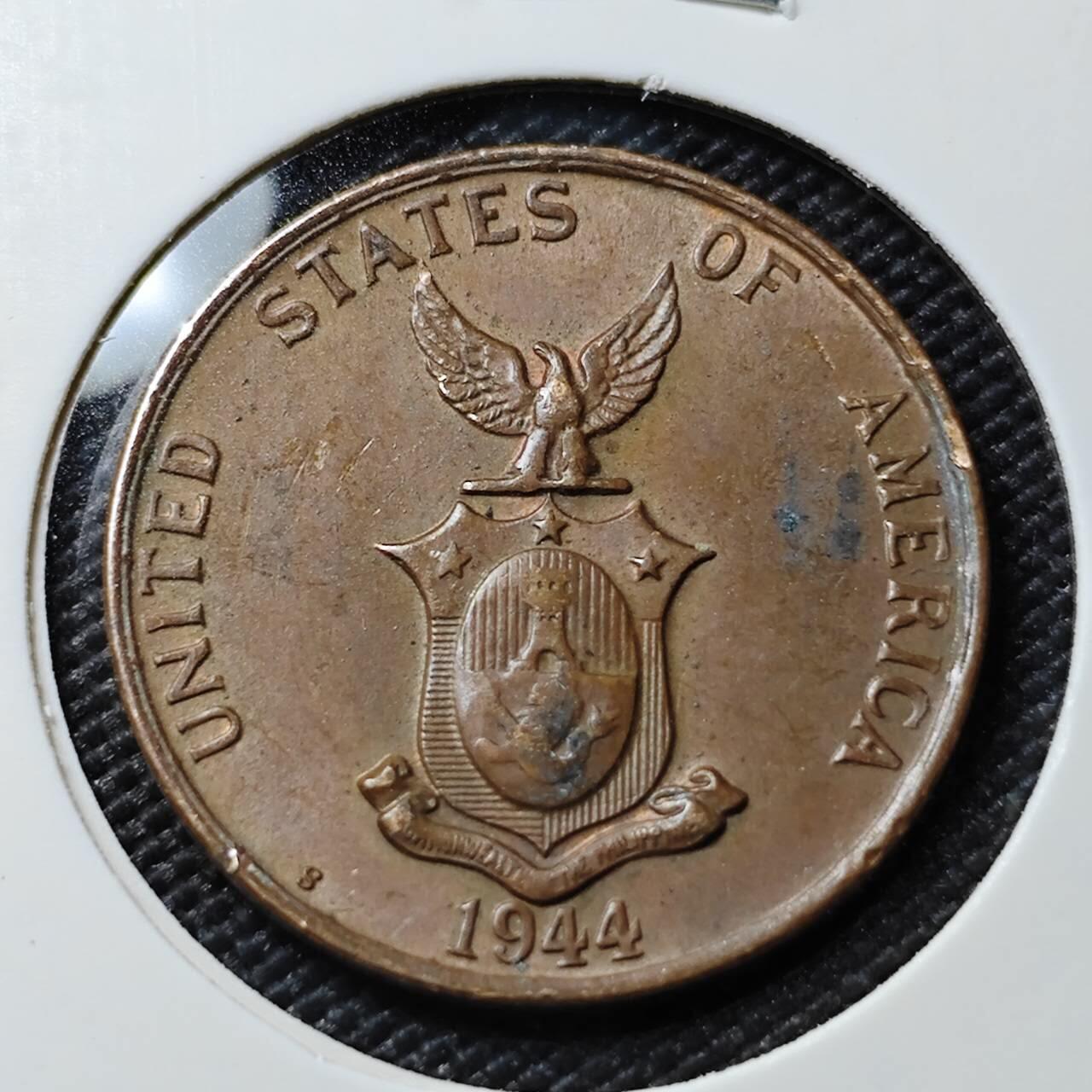 KK钱币收藏小铺  第393期  2月预留时间 周末发货  美属菲律宾1分铜币