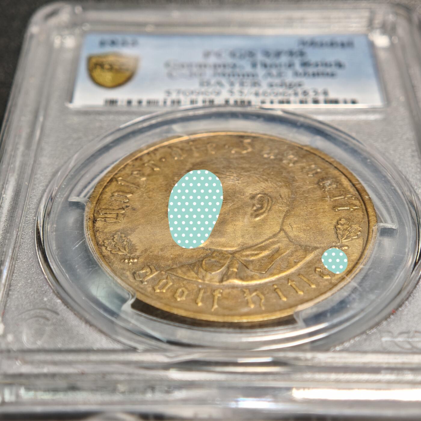 【德藏】世界币章拍卖第164期（拍品征集中~欢迎藏友联系） 1933年 德国德国民族社会主义工人党党首锁链鹰铜章 PCGS SP55（原图请查询PCGS评级官网）